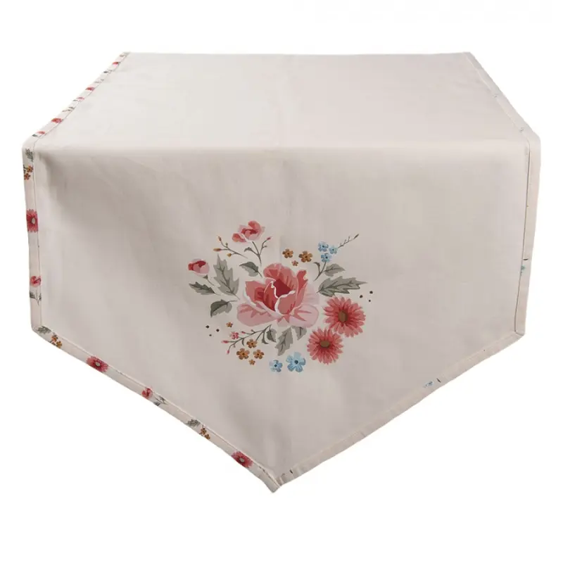 Bavlněný běhoun s květy Little Rose Collection – 50x160 cm