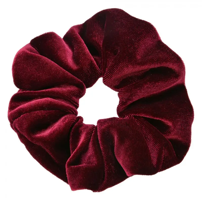 Bordová sametová gumička – 10x2 cm