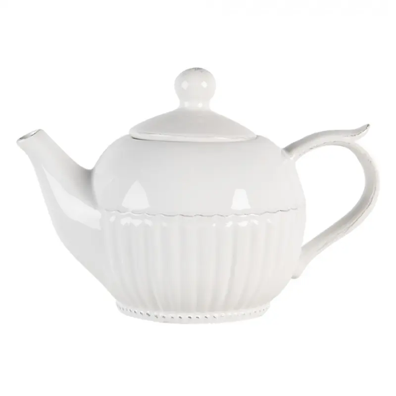 Krémová konvice Pure Line - 21*13*14 cm / 0.75L Clayre & Eef