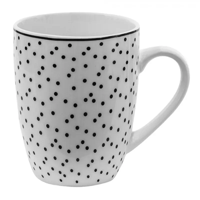 Porcelánový hrnek s černými puntíky Black Dot – 350 ml