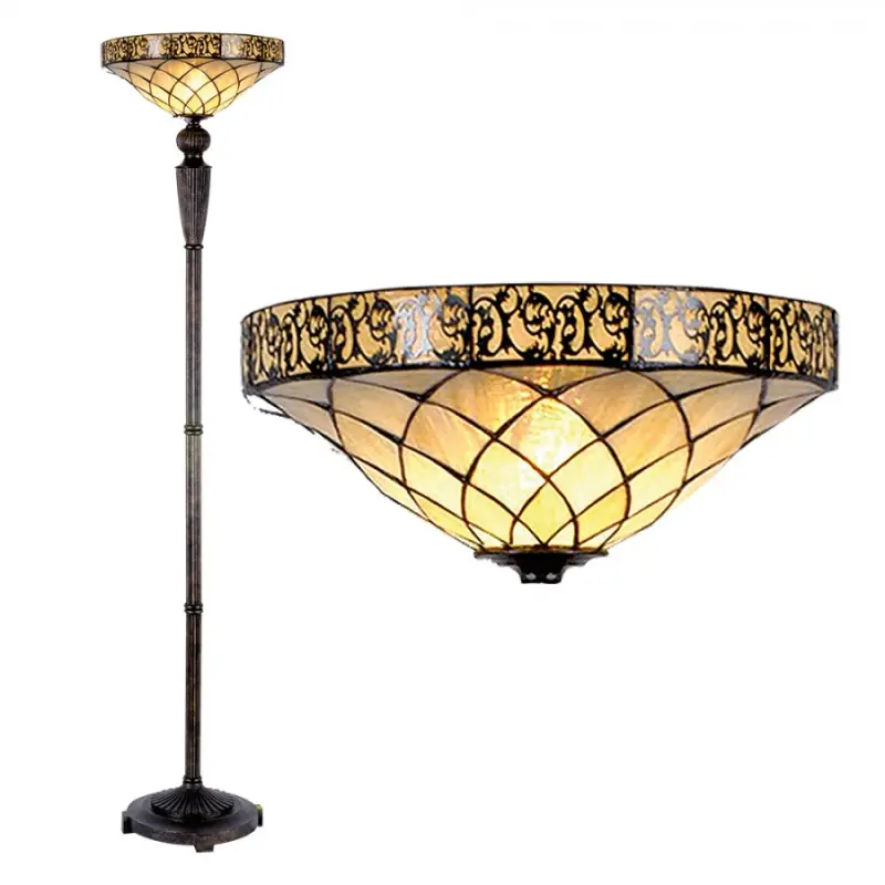 Stojací lampa Tiffany- Ø 41*179 cm 1x E27 / max – 41x179 cm