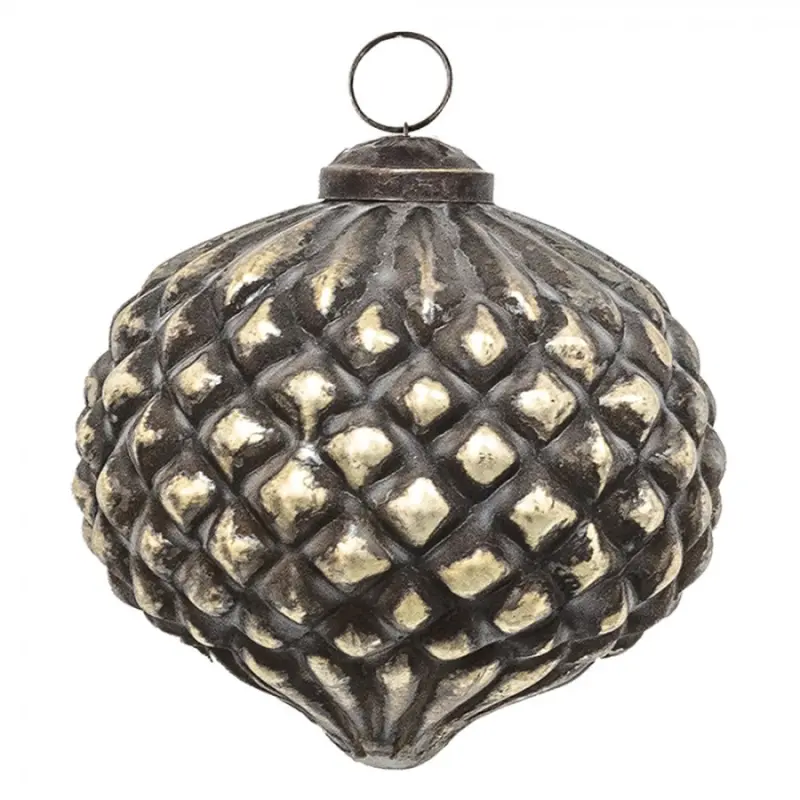 Vánoční cetka měděná, hnědá 9*9 cm – 9x9 cm