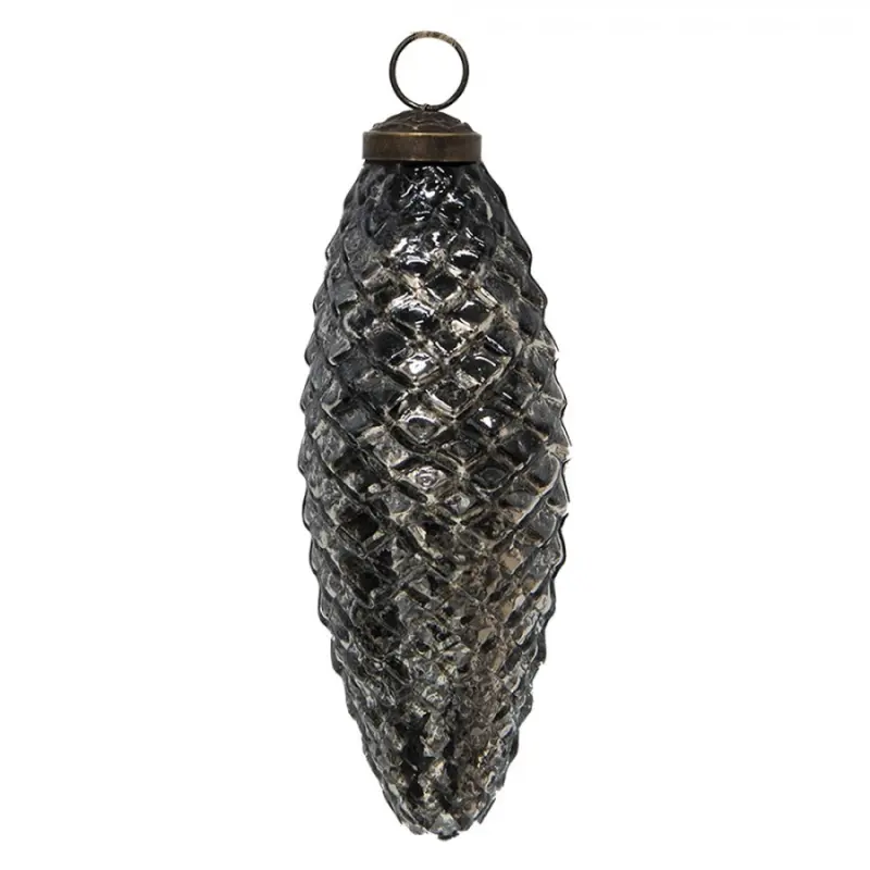 Vánoční cetka černá 6*17 cm – 6x17 cm