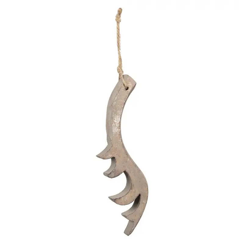 Ozdobný věšák Parohy Stříbrné 9x2x28 cm – 9x2x28 cm