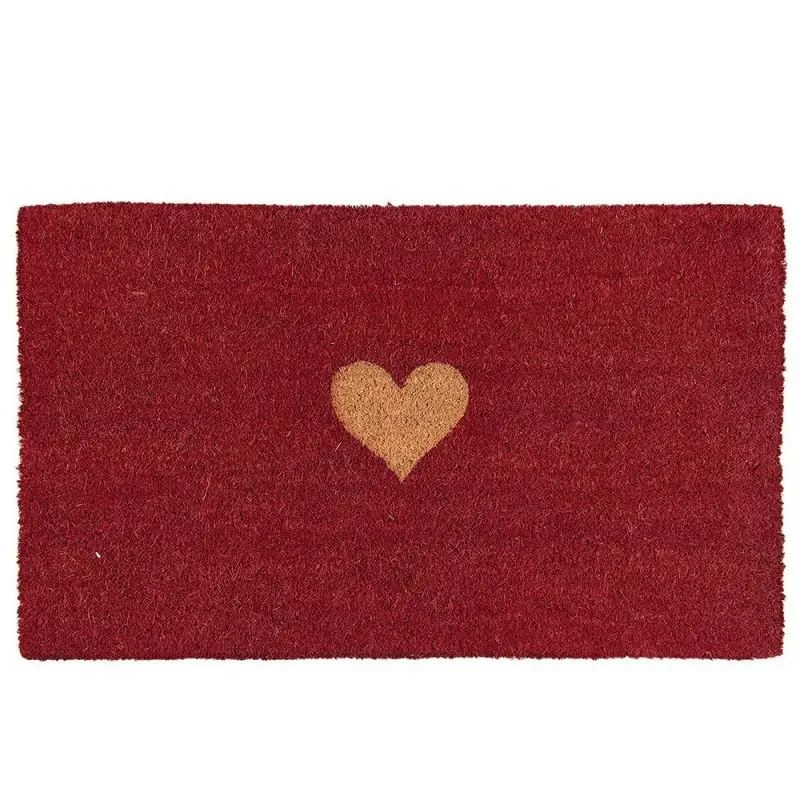 Kokosová rohožka Heart – 75x45x1 cm