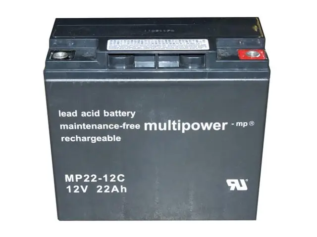 Akumulátor 12V / 22Ah olověný - MP22-12C Multipower