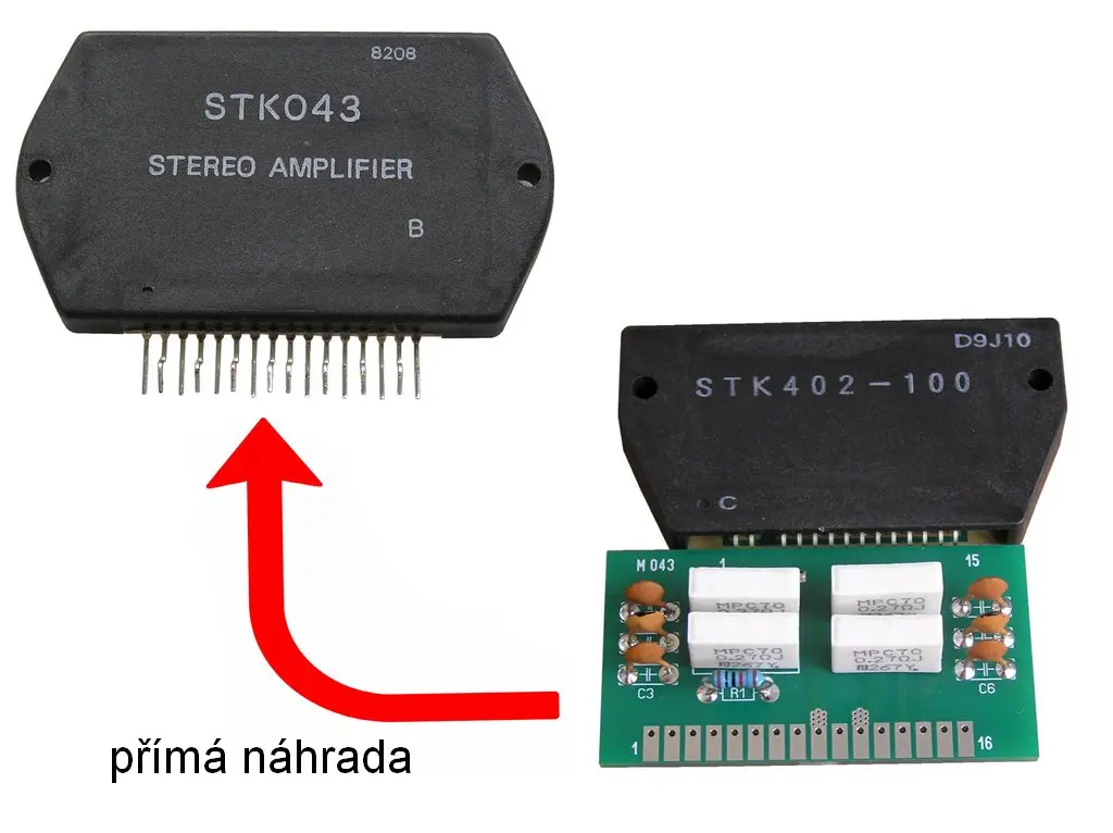 STK040 / STK043 - náhradní modul - INFO