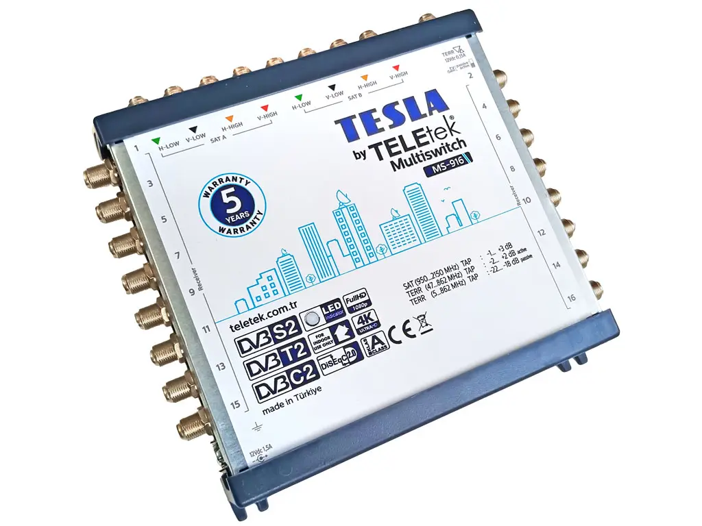TeleTek multipřepínač 9/16 multiswitch