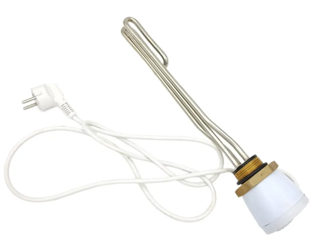 Topné těleso 2000 W 230 V s termostatem G 5/4" nikl