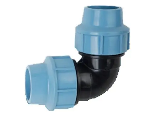 PE Koleno 90° 25mm, svěrná spojka na polyetylen