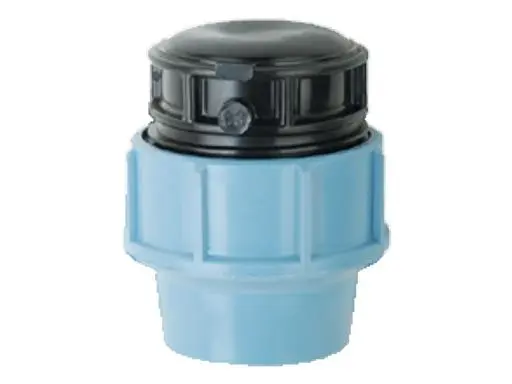 PE Víčko koncové 40mm, svěrná spojka na polyetylen