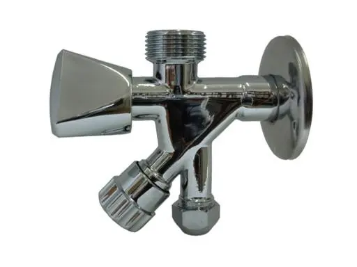 1473 Kombinovaný ventil 1/2"x3/8"x3/4" s růžicí