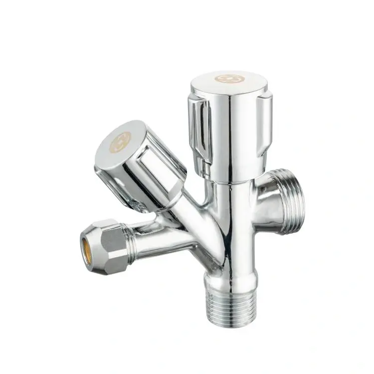 Kombinovaný ventil 1/2"x3/8"x3/4" s růžicí