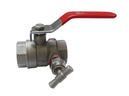 Kulový kohout s odvodněním 1/2" FF PN 20