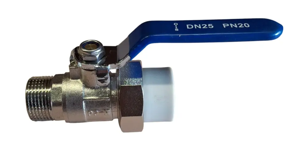 PPR Kulový kohout 25x3/4" s vnějším závitem a varným šroubením