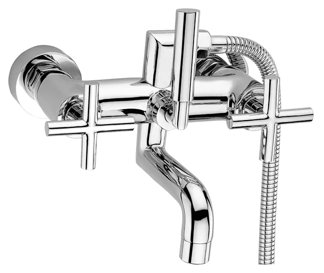Kohoutková vanová vodovodní baterie bez příslušenství, CHROM, rozteč 150mm