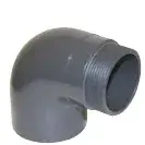 PVC koleno s vnějším závitem 63x2" 90°