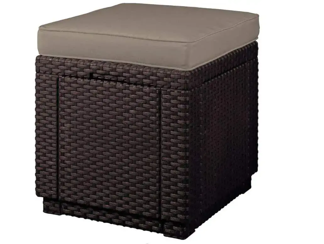 KETER Taburetka STOOL CUBE | hnědá