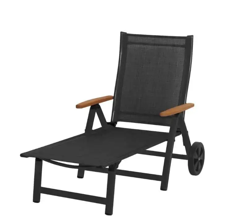 Sun garden Zahradní lehátko ASS COMFORT - antracit + černé