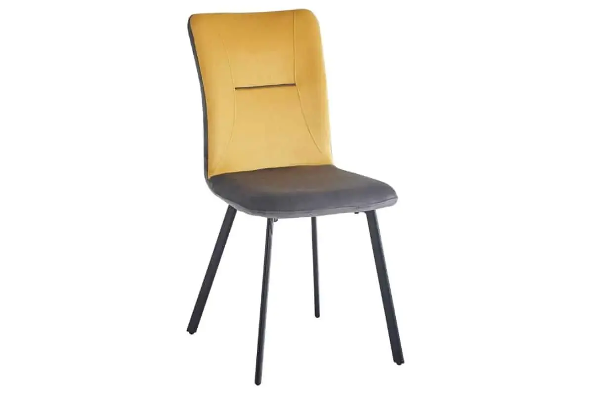 Casarredo Čalouněná židle VLADO žlutá/šedá