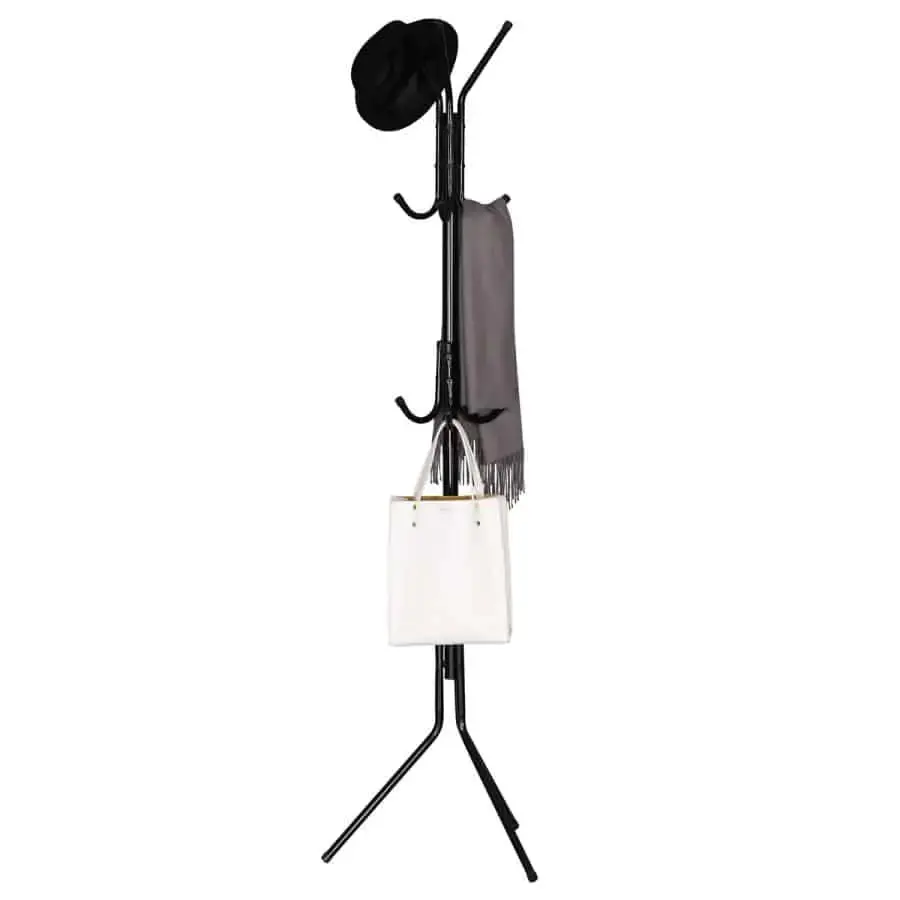 Autronic VĚŠÁK - stojanový kovový černý - výška 170,5 cm, GD-101 BK