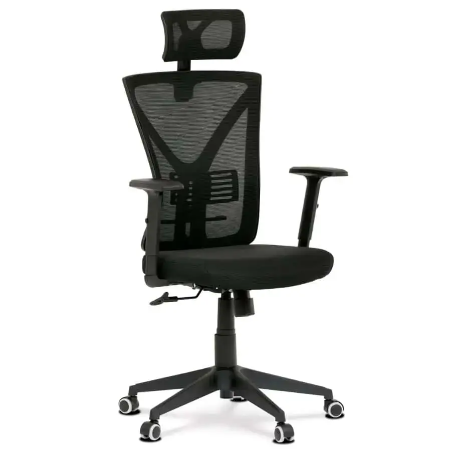 Autronic KANCELÁŘSKA ŽIDLE - z odolného plastu - černá, KA-Q851 BK