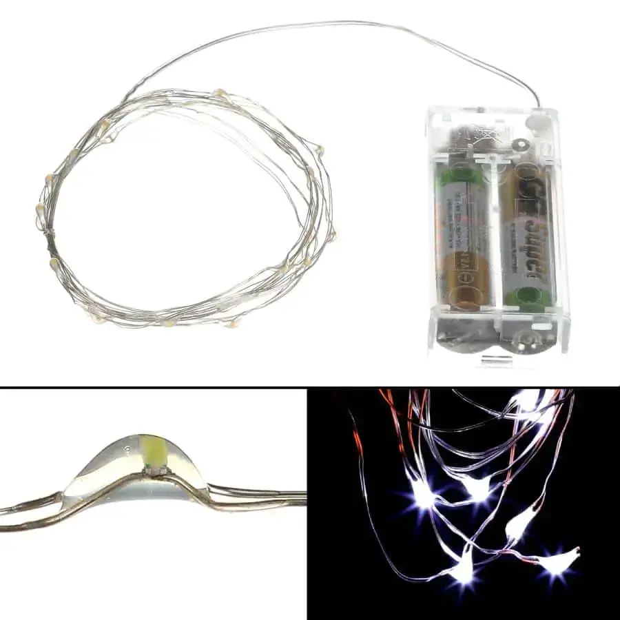 Autronic Řetěz s LED světýlky s časovačem LED2025 WT
