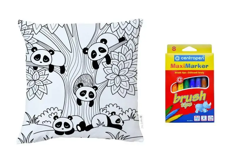 Butter Kings  Vybarvovací polštář pandas