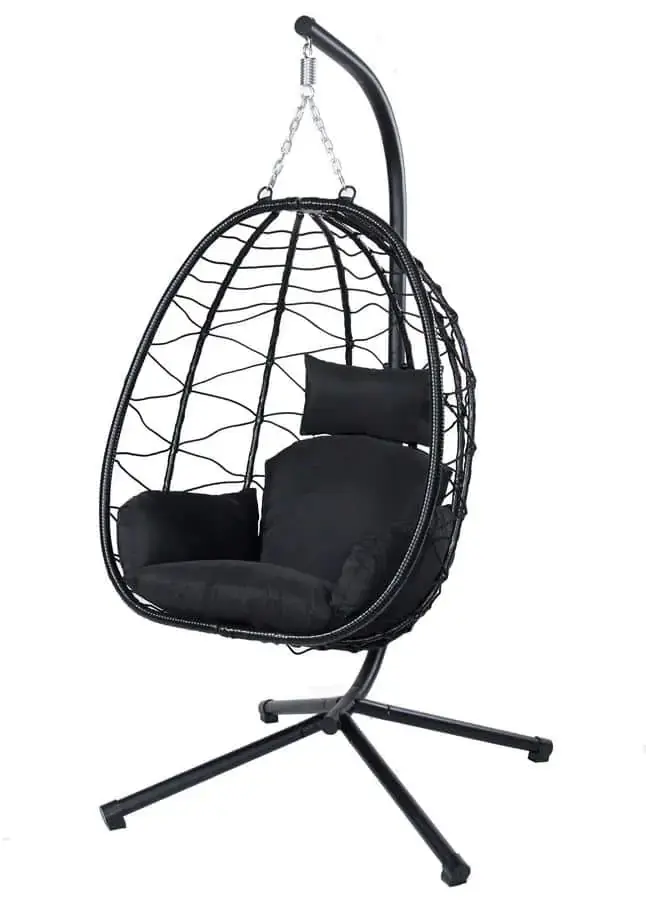 Casarredo Závěsné houpací křeslo VIGRA/NOELA barva černá