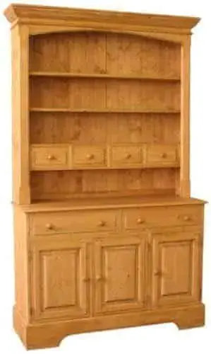 Unis Dřevěná kredenc otevřená 00140