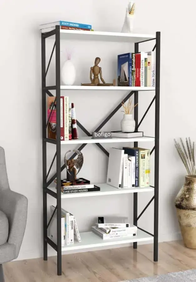 Casarredo Regál KEPLER bílá 5 polic