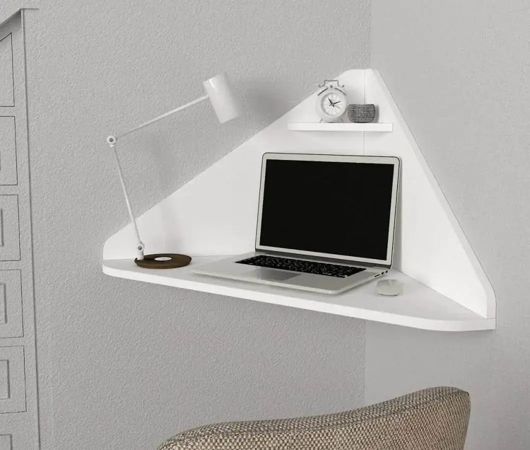 Casarredo Závěsná PC police rohová BERRY bílá