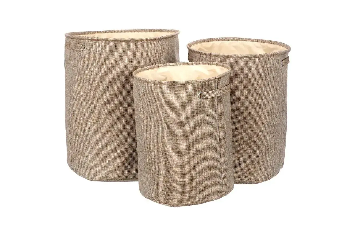 Set tří košů na prádlo hnědý LK9581-BROWN (3 ks)