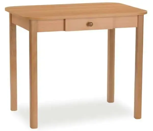 ATAN Stůl Piko 90x60 + zásuvka, bílý