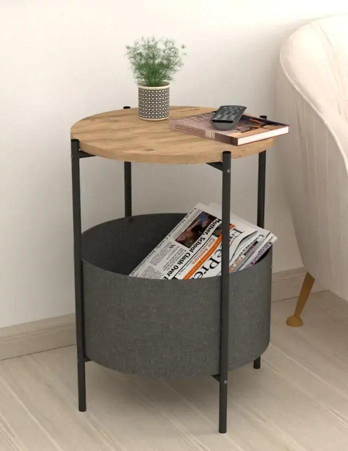 Casarredo Konferenční stolek kulatý JUDITH borovice