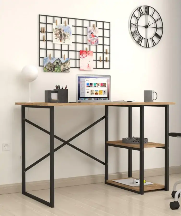 Casarredo Psací stůl s policemi 60x120 cm IRVING borovice