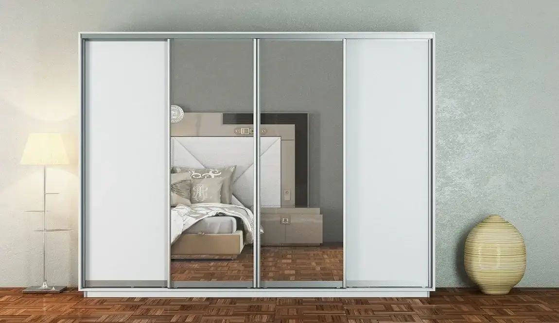 Casarredo Šatní skříň GAMMA 300/240 bílá/zrcadlo
