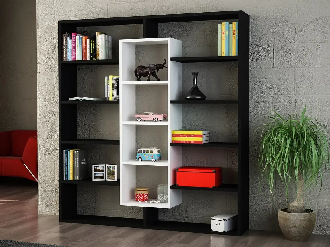 Casarredo Policový regál BULDAN černá/bílá