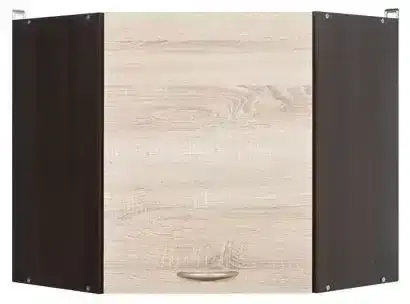 BRW Kuchyňská skříňka rohová Junona Line GNWU/57-LP dvířka dub sonoma/korpus wenge