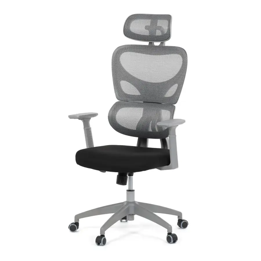 Kancelářská židle šedá KA-K2081 GREY