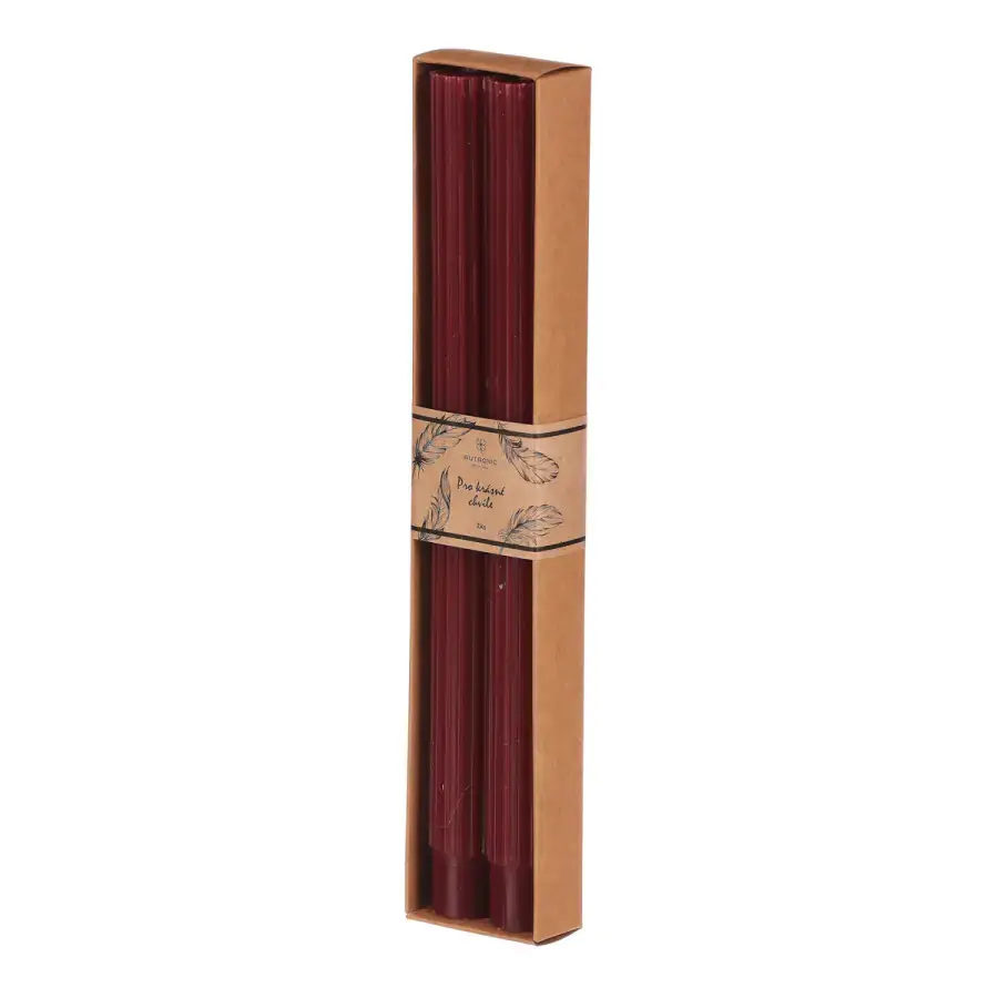 Autronic Svíčka SVT506 RED - červená (2 ks)
