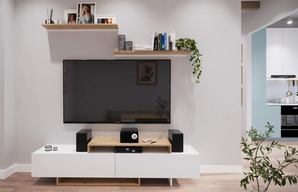 Casarredo Obývací sestava TOMPA barva bílá/dub artisan