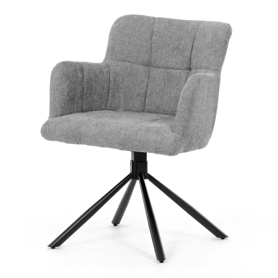 Autronic Otočná jídelní židle DCH-T1122 GREY2