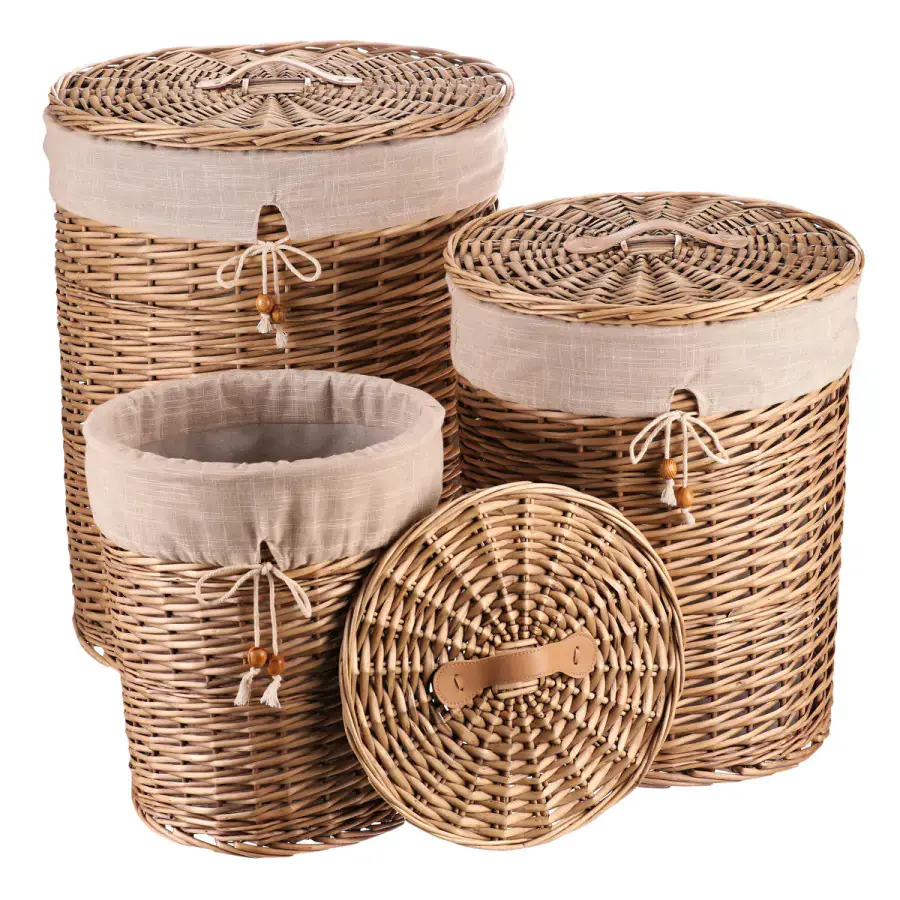 Set tří košů na prádlo přírodní PRE205 (3 ks)