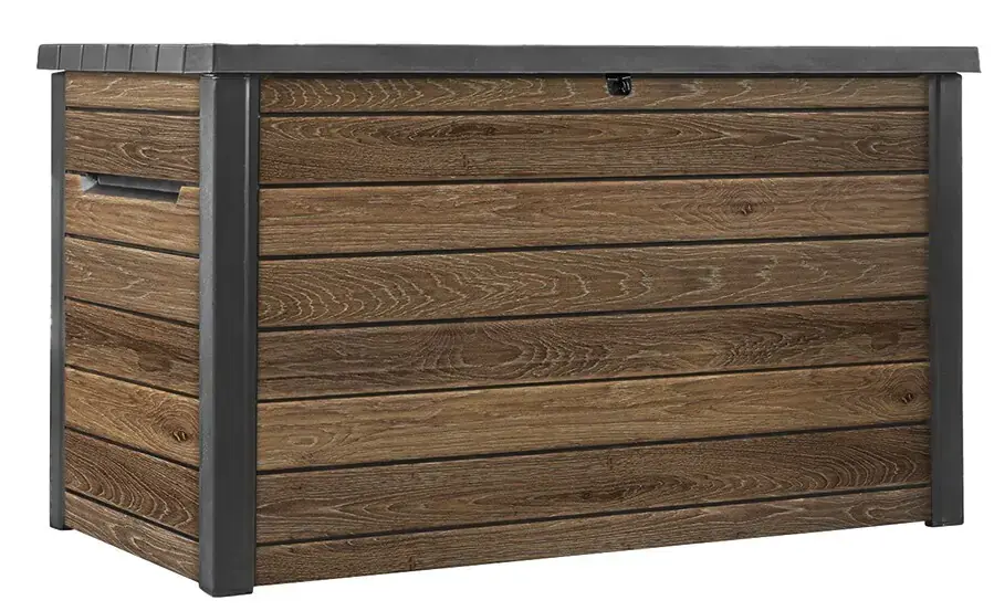 Hnědý plastový zahradní úložný box Signature – Keter