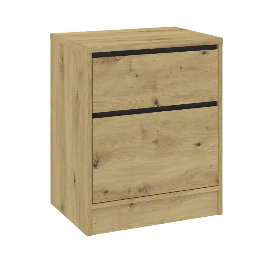 Casarredo Noční stolek se zásuvkami BURELA dub artisan/antracit