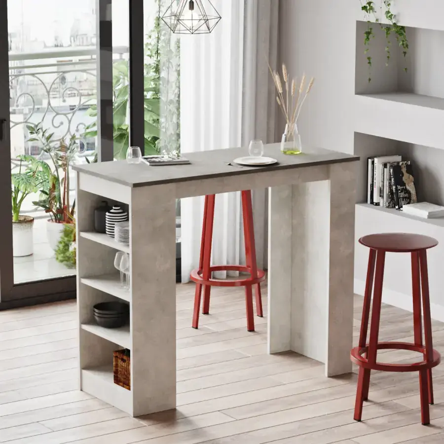 Casarredo Barový stůl STIGLER, šedá