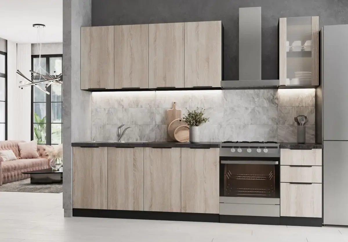 Casarredo Kuchyně MARKERA 200 sonoma/antracit