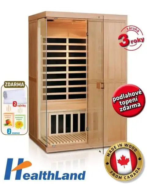 HEALTHLAND Infrasauna DeLuxe 2200 Carbon 642200KC