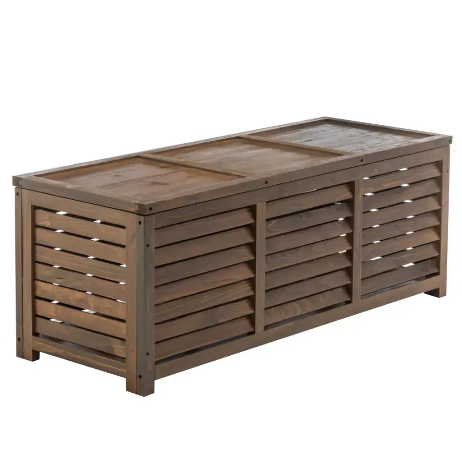 Tempo Kondela Zahradní úložný box LADAM, hnědá